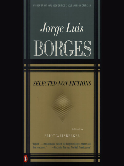 Title details for Selected Non-Fictions, Volume 3 by Jorge Luis Borges - Wait list
